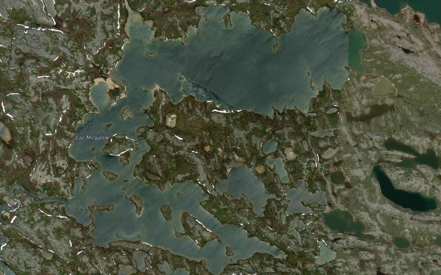 Satellite map of the Lac Mirqulilik