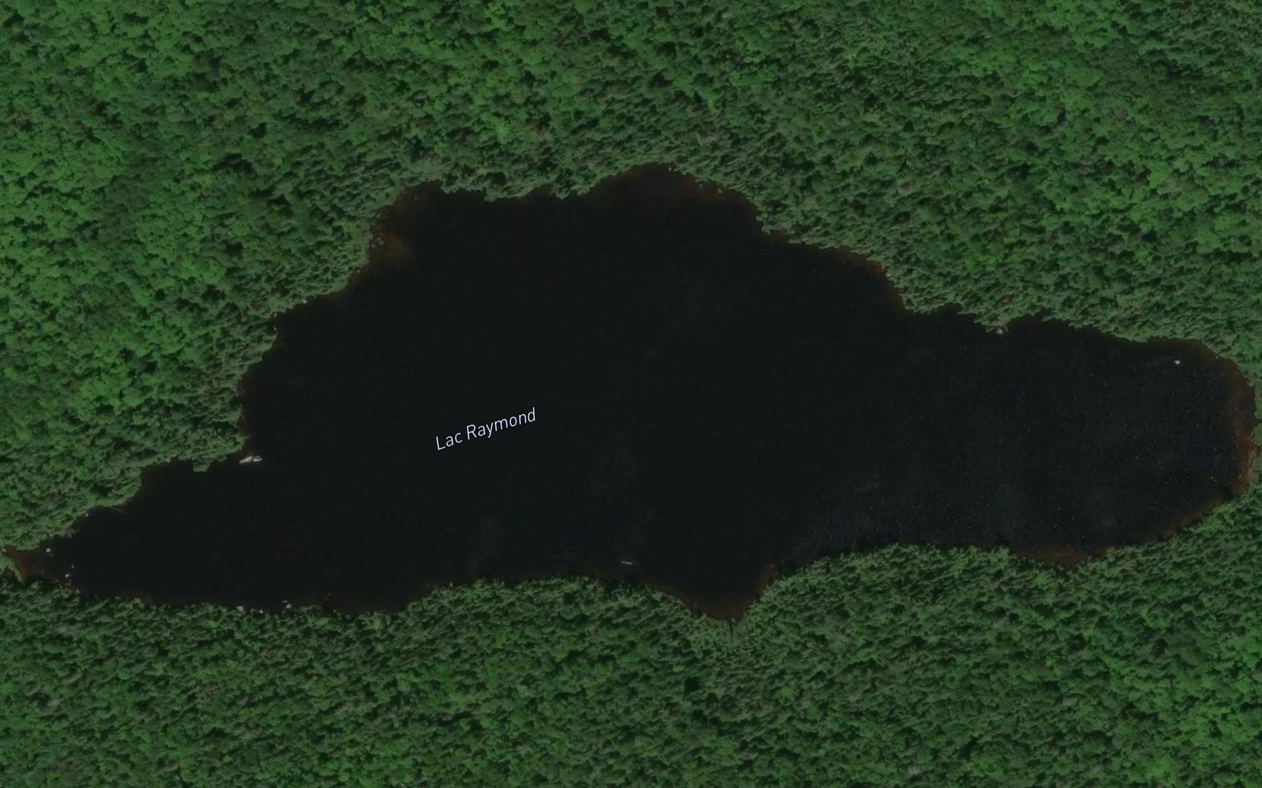Satellite map of the Lac Raymond