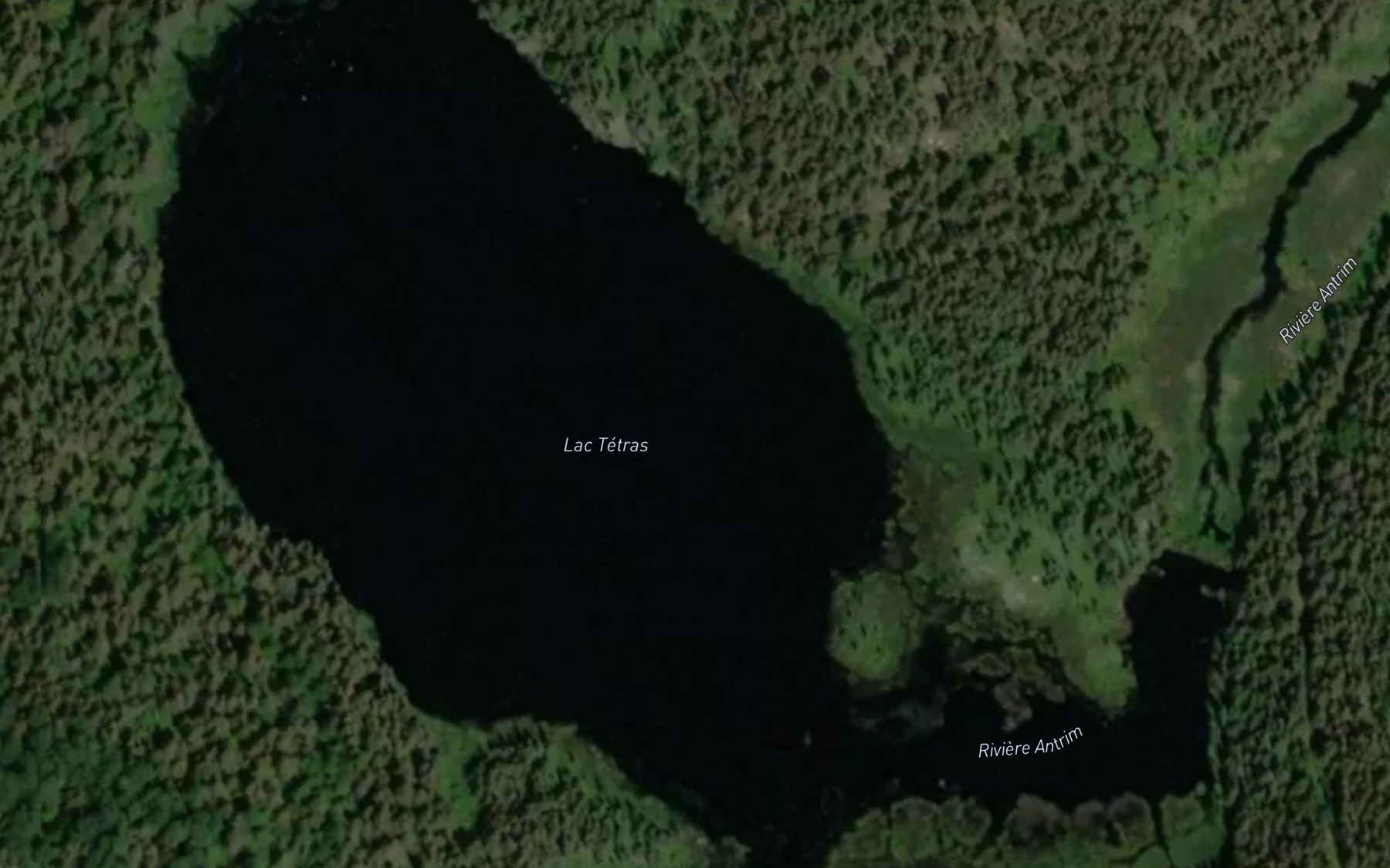 Satellite map of the Lac Tetras
