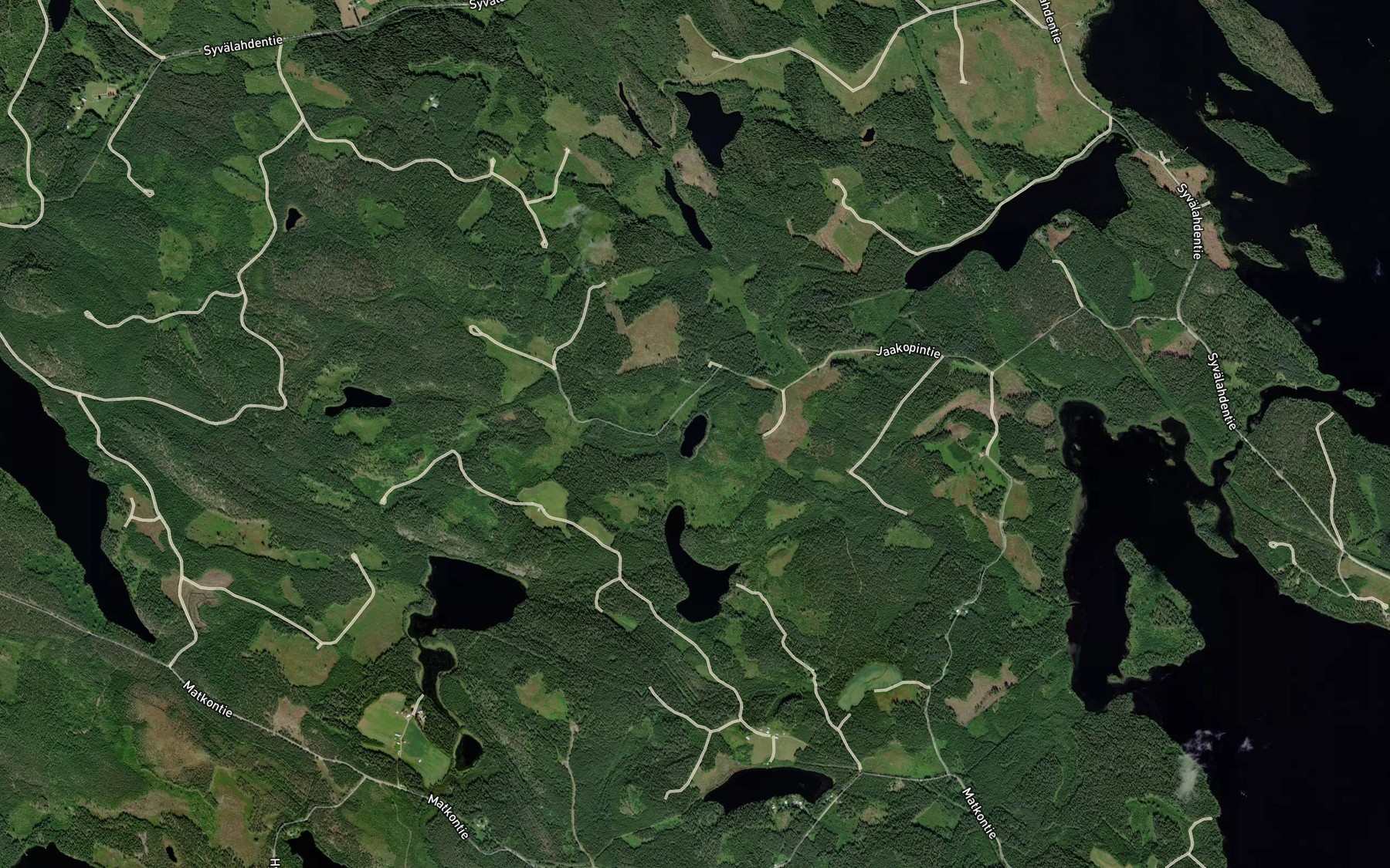 Satellite map of the Suorvakko