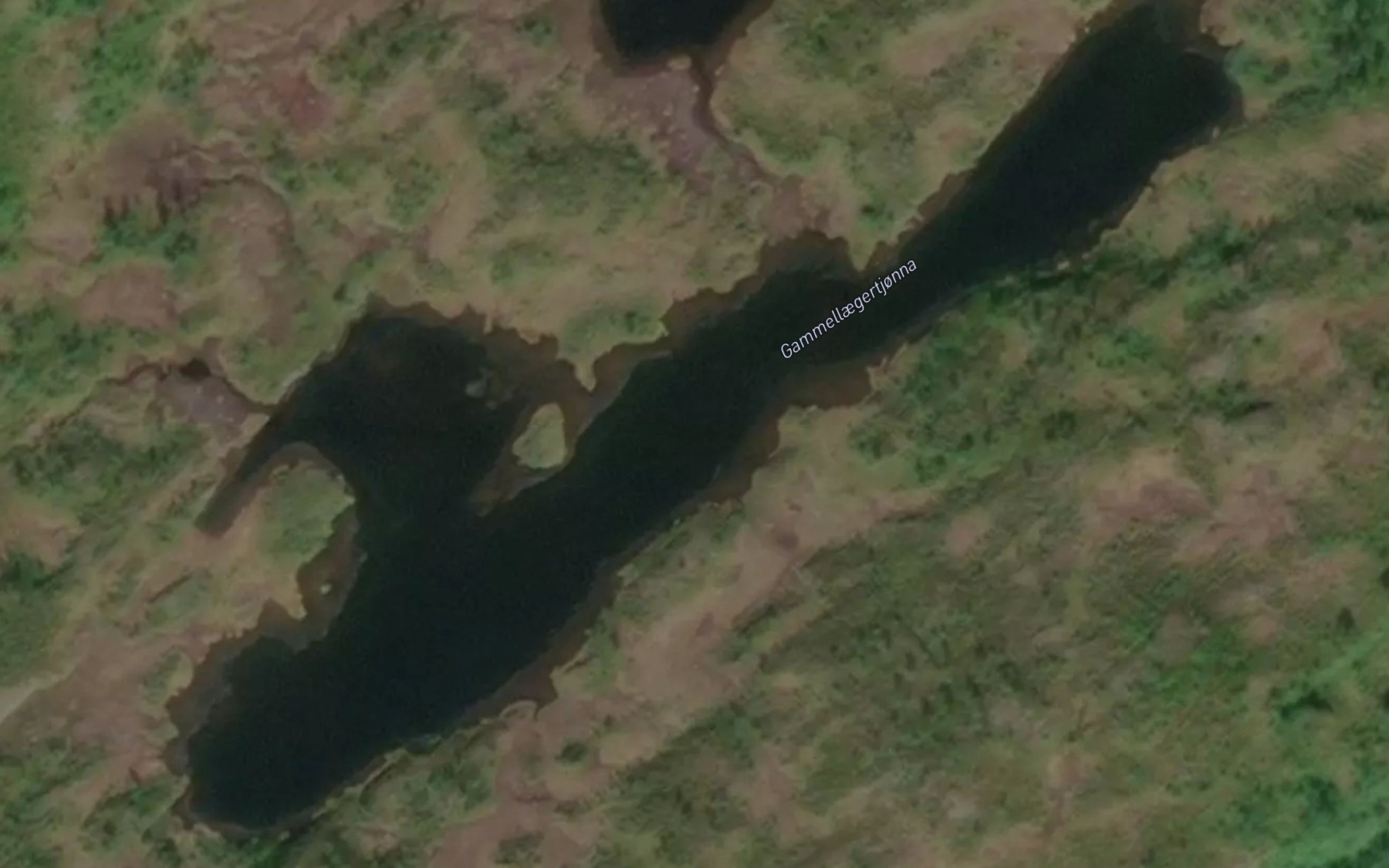 Satellite map of the Gammallegertjorna