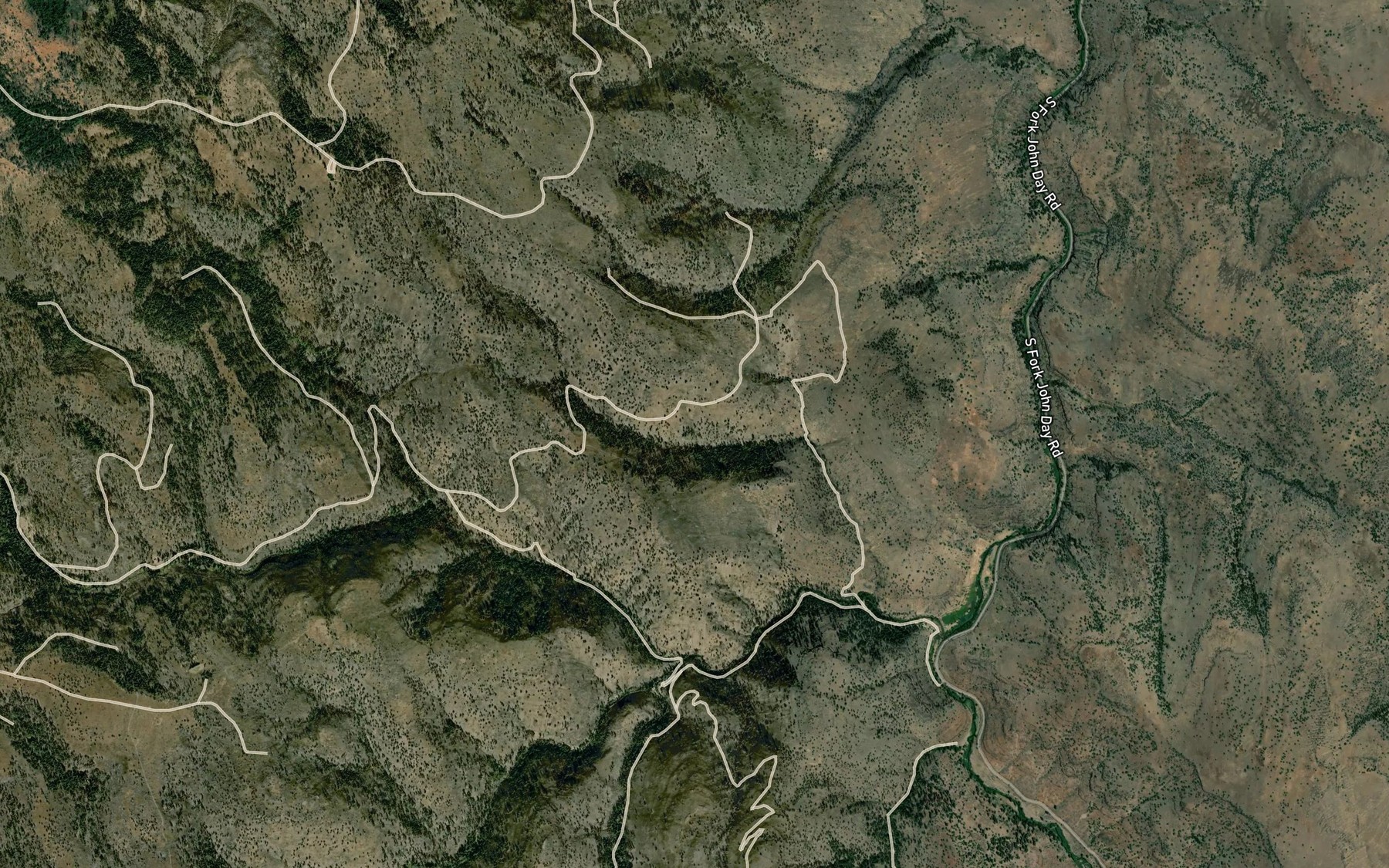 Satellite map of the Soup Spring