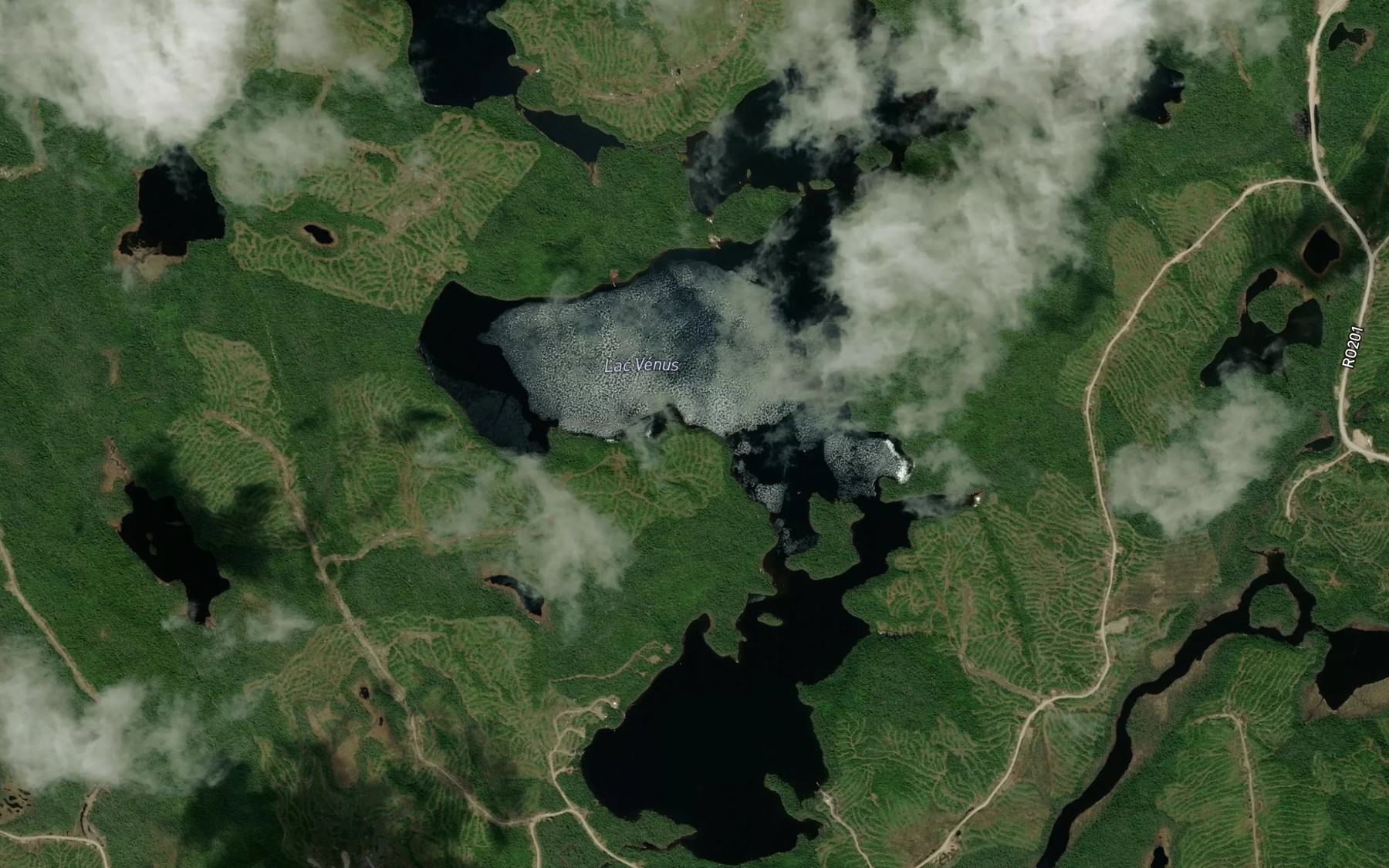 Satellite map of the Lac Venus