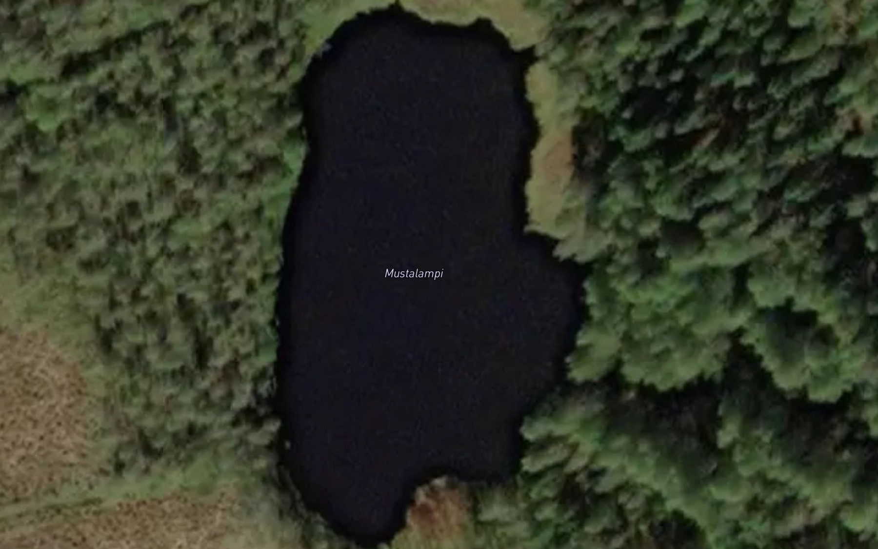 Satellite map of the Mustalampi