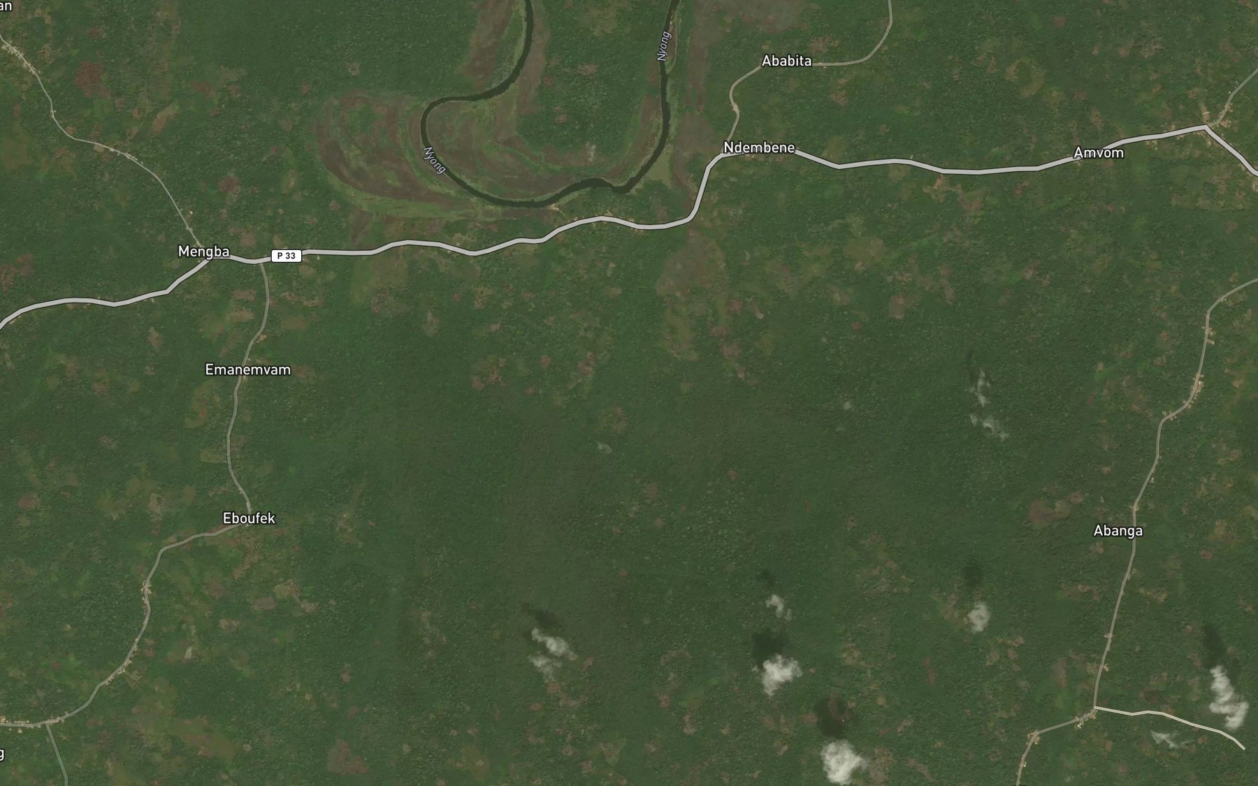 Satellite map of the Ndele