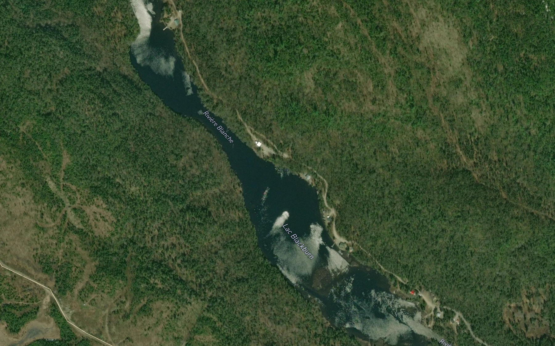 Satellite map of the Lac Blackburn