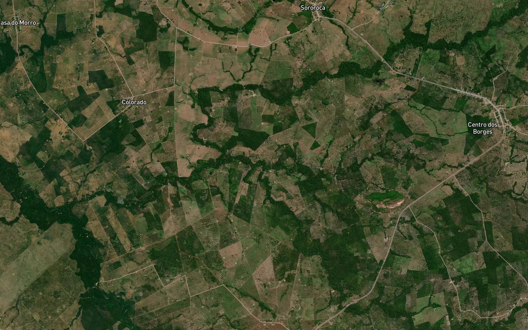 Satellite map of the Ribeirao Por-Enquanto
