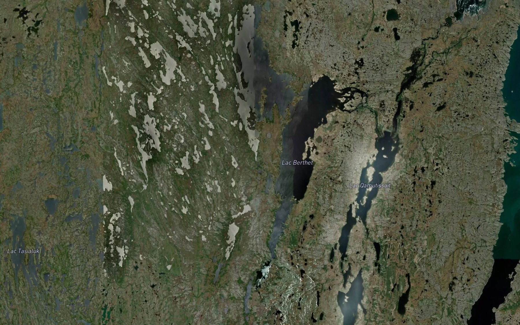 Satellite map of the Lac Berthet