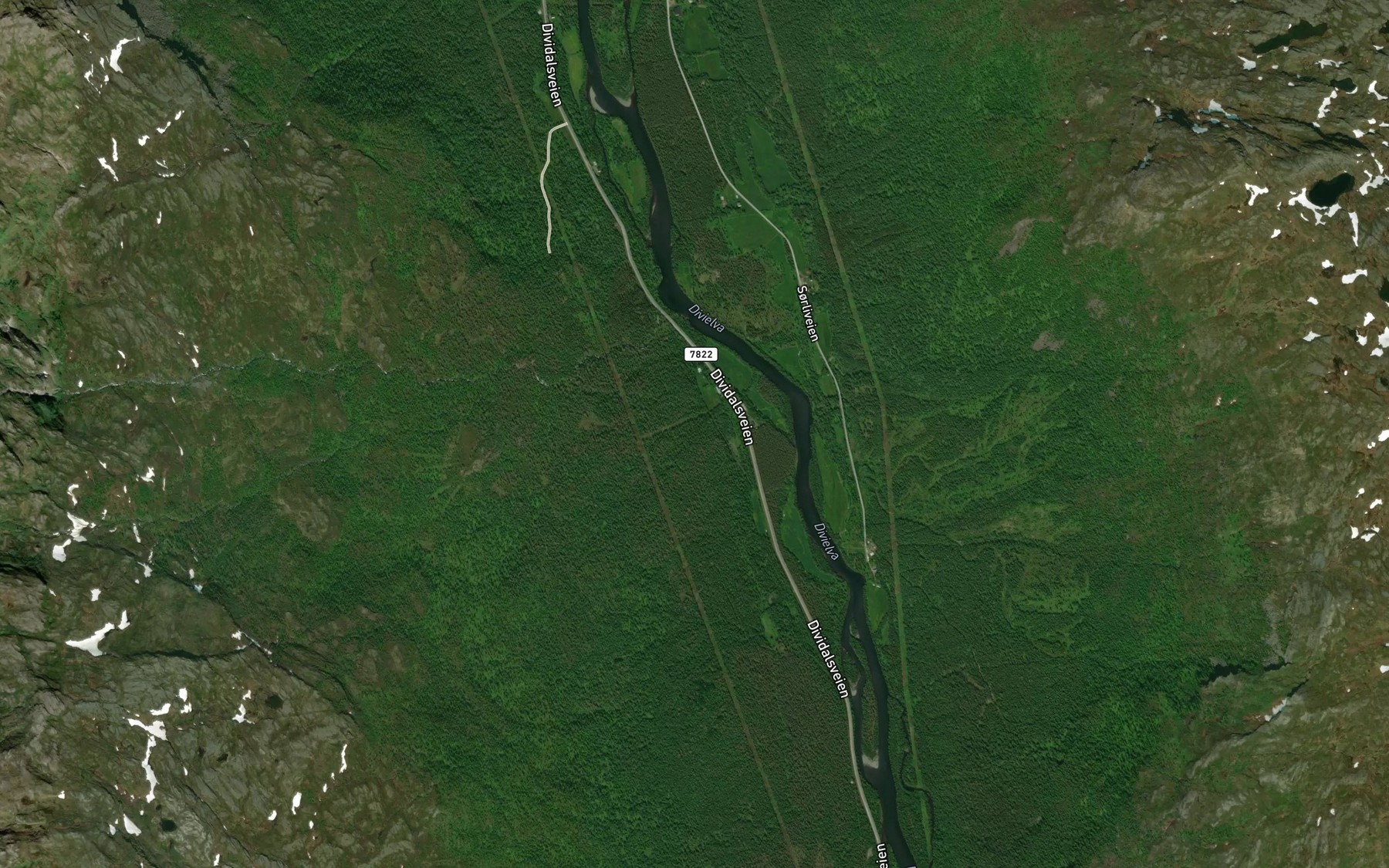 Satellite map of the Vassbekken