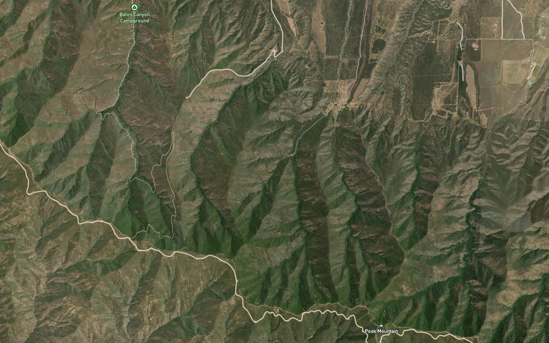 Satellite map of the Big Spring