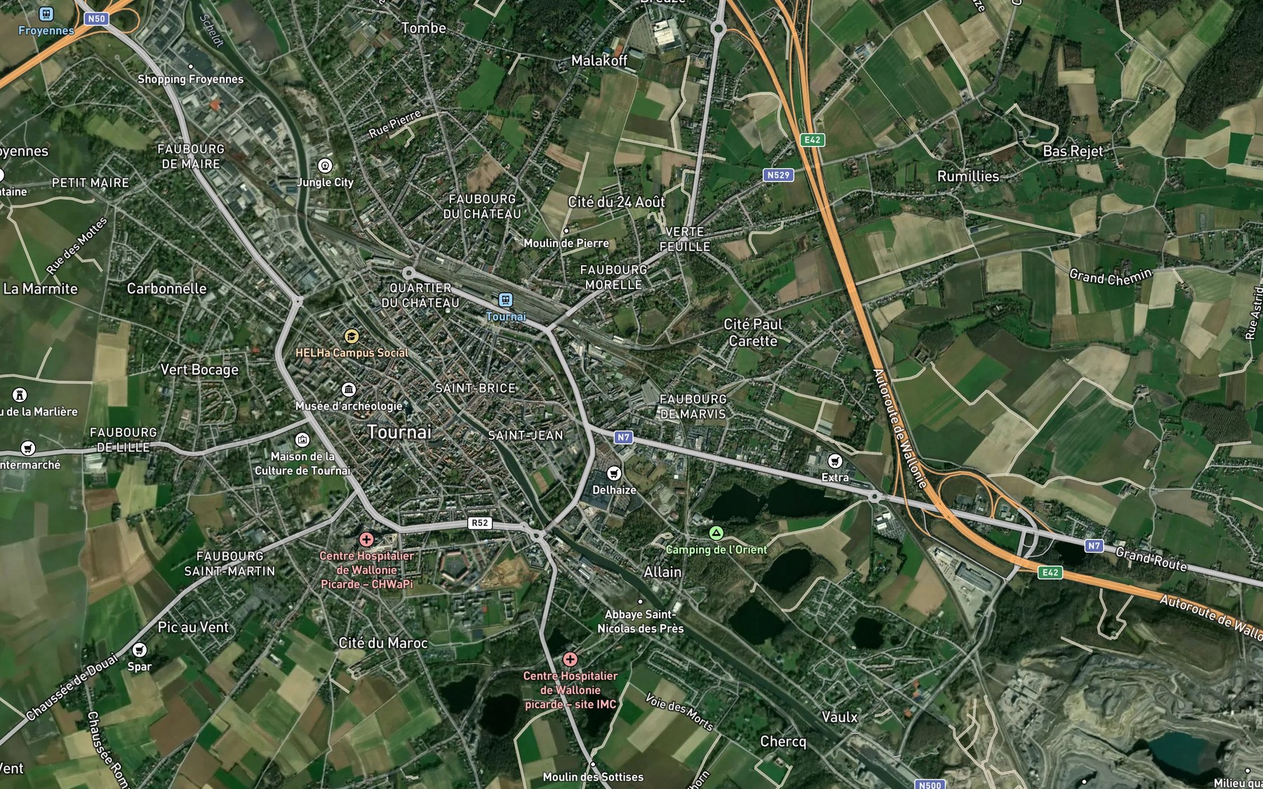 Satellite map of the Rieu d'Armour