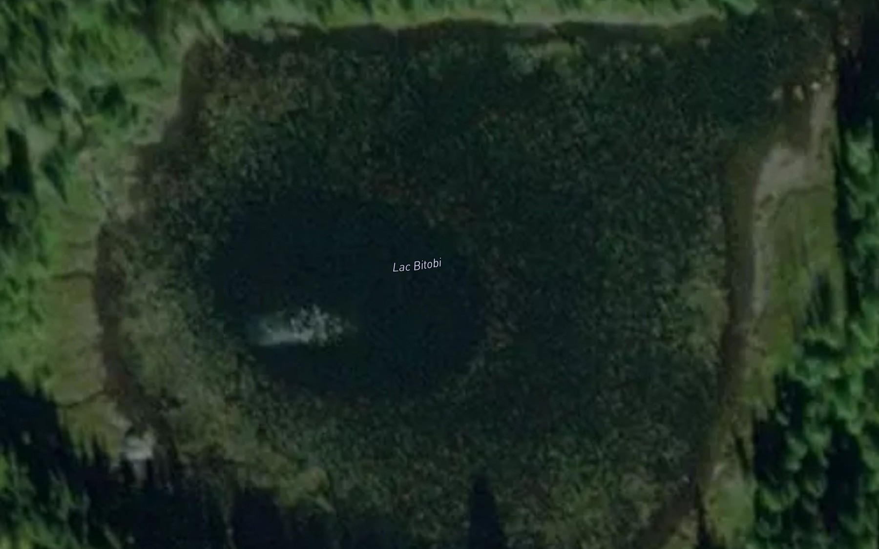Satellite map of the Lac Bitobi