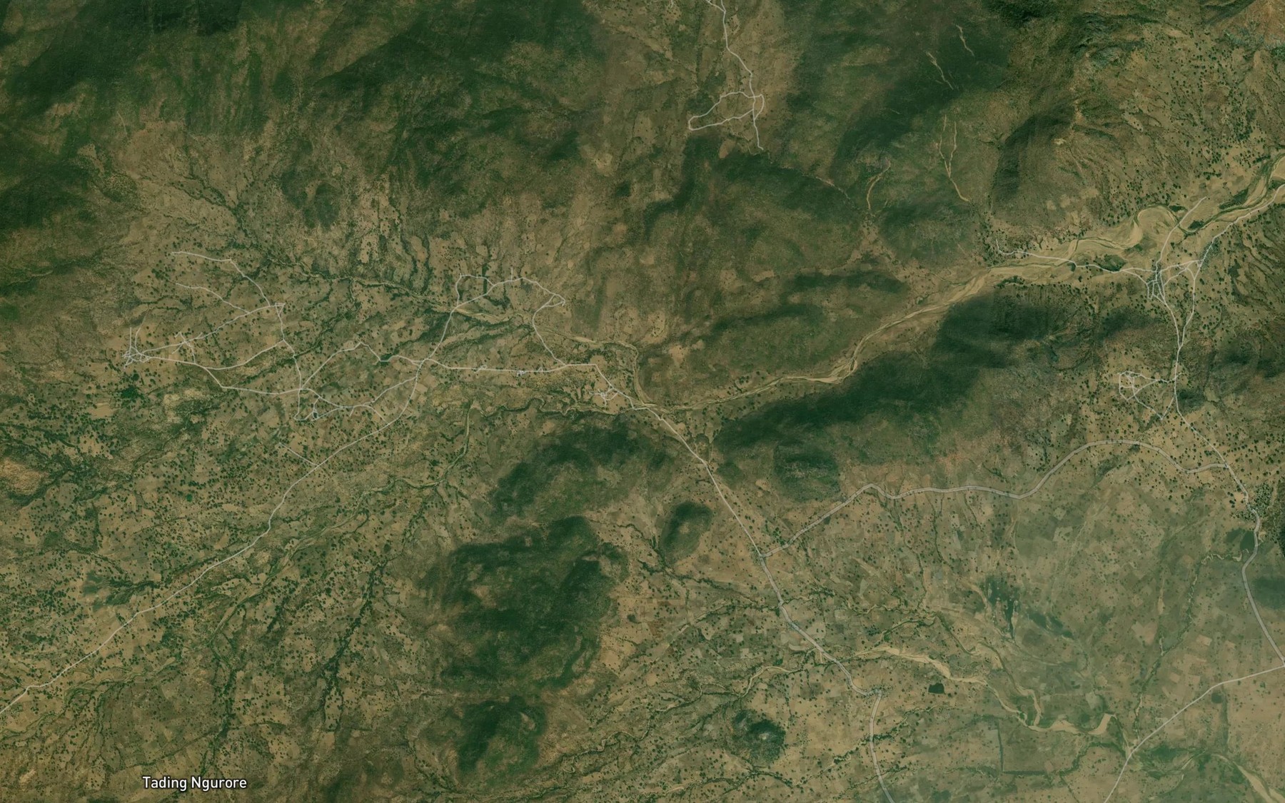 Satellite map of the Damema