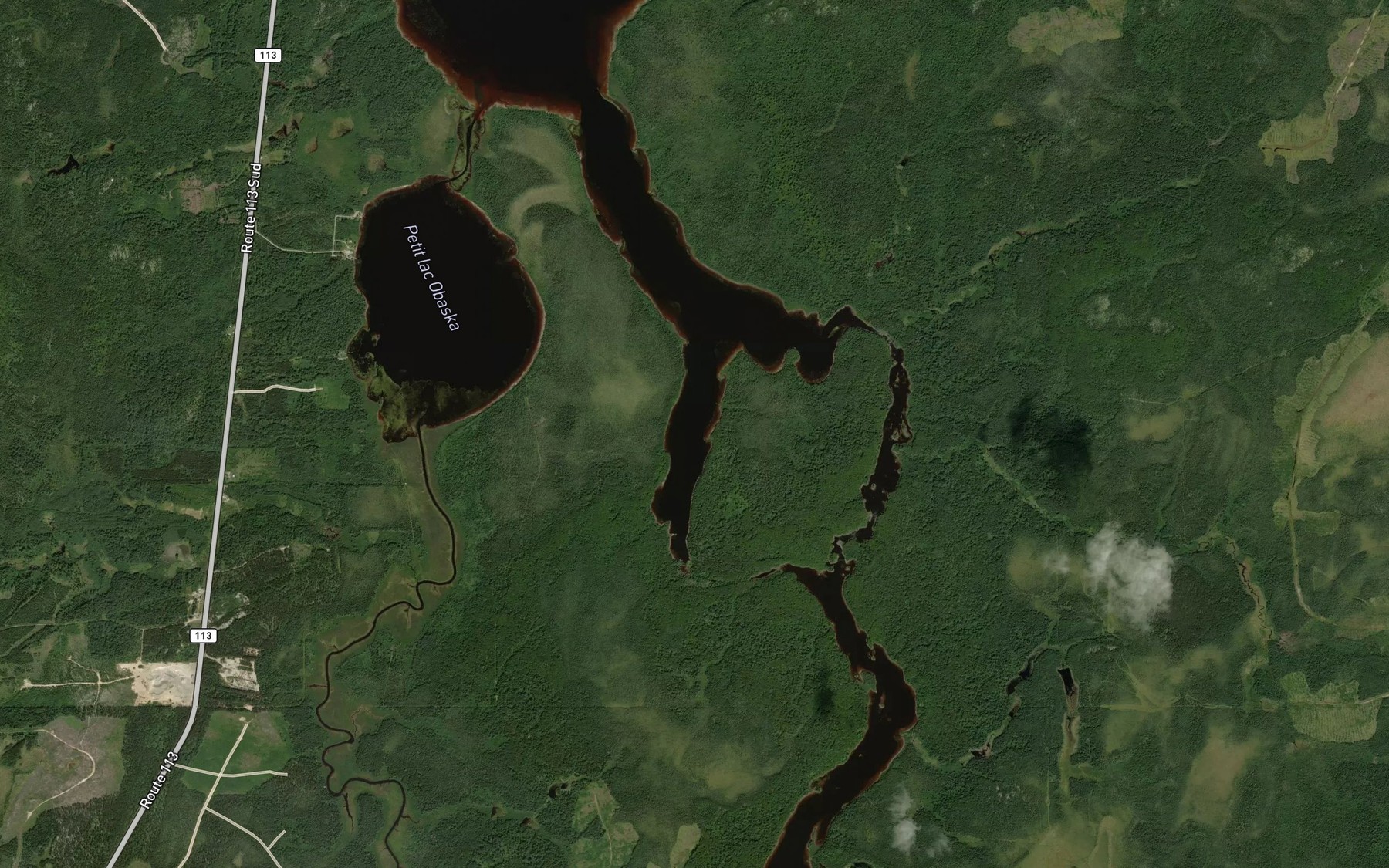 Satellite map of the Baie Martel