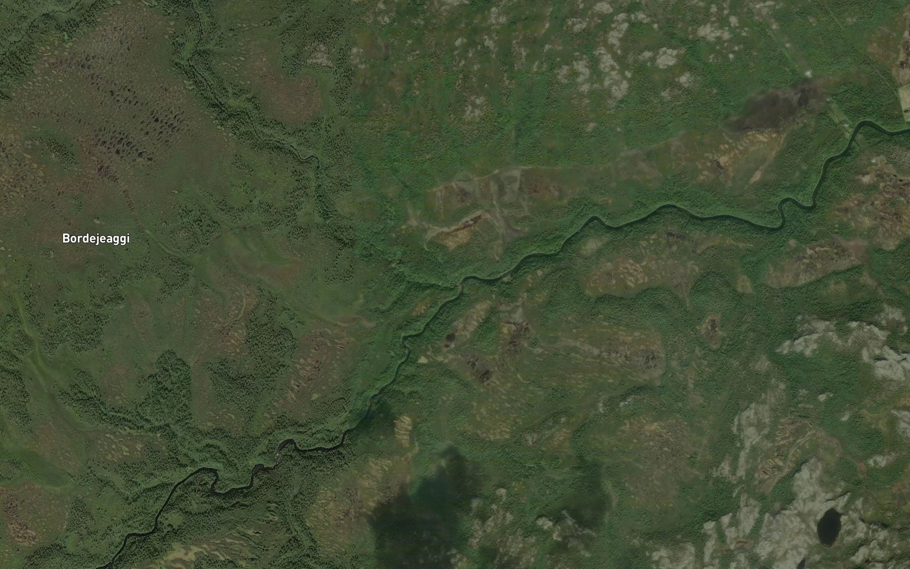 Satellite map of the Bordebekken