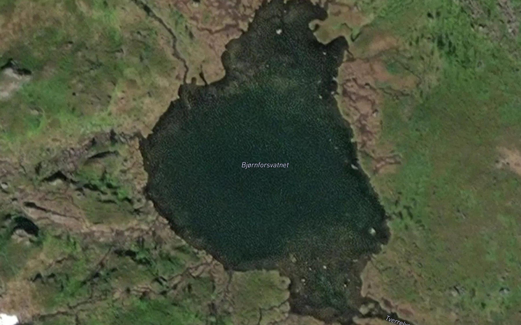 Satellite map of the Bjornforsvatnet