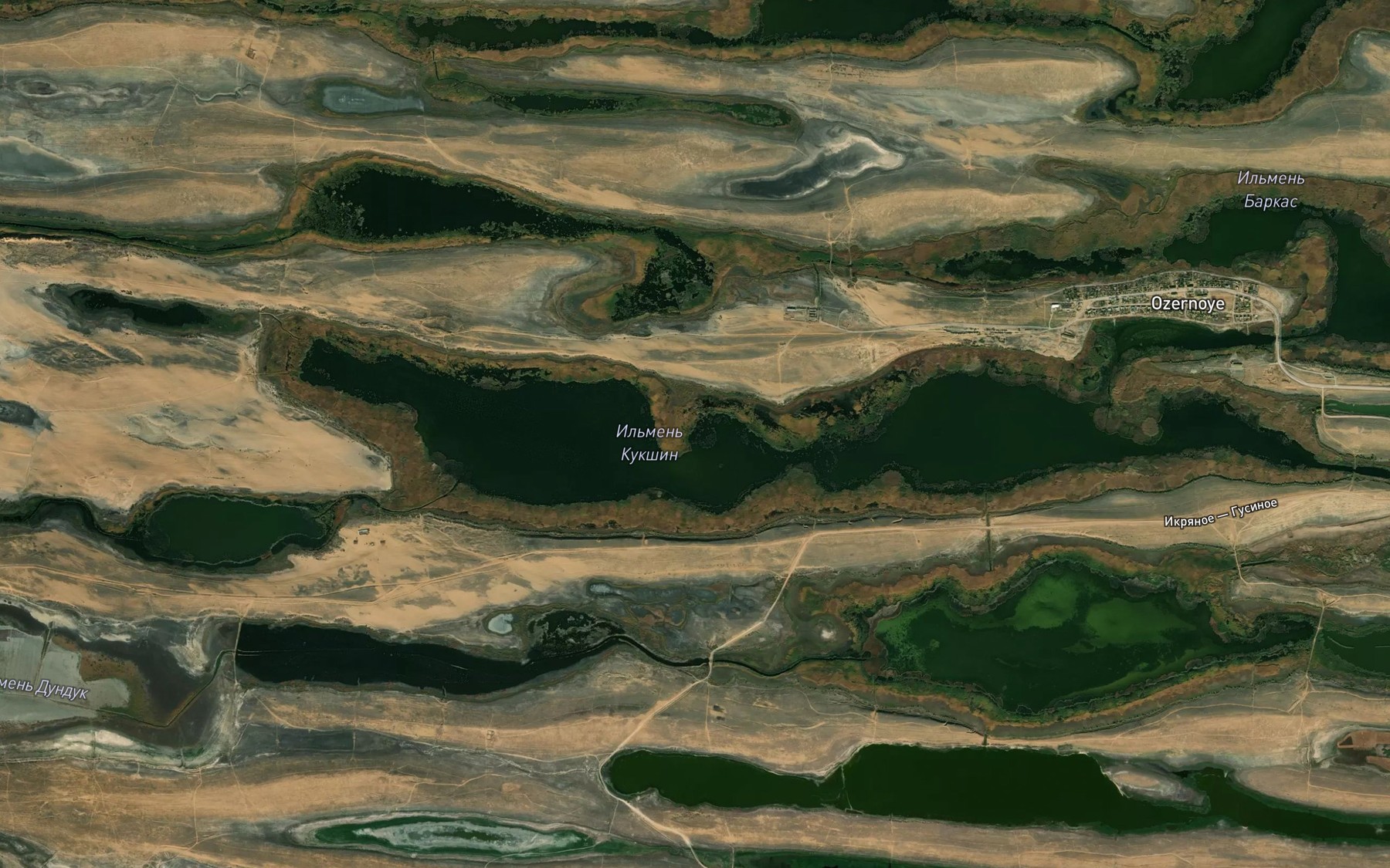 Satellite map of the Il'men' Kukshin