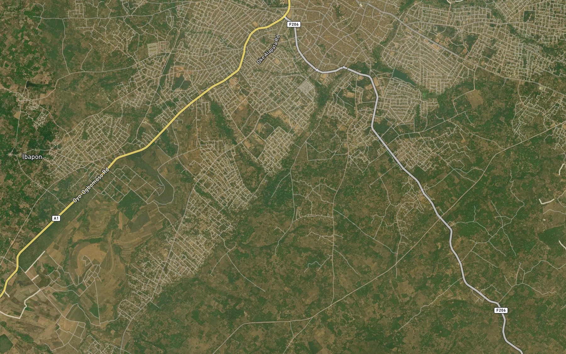 Satellite map of the River Adunyin