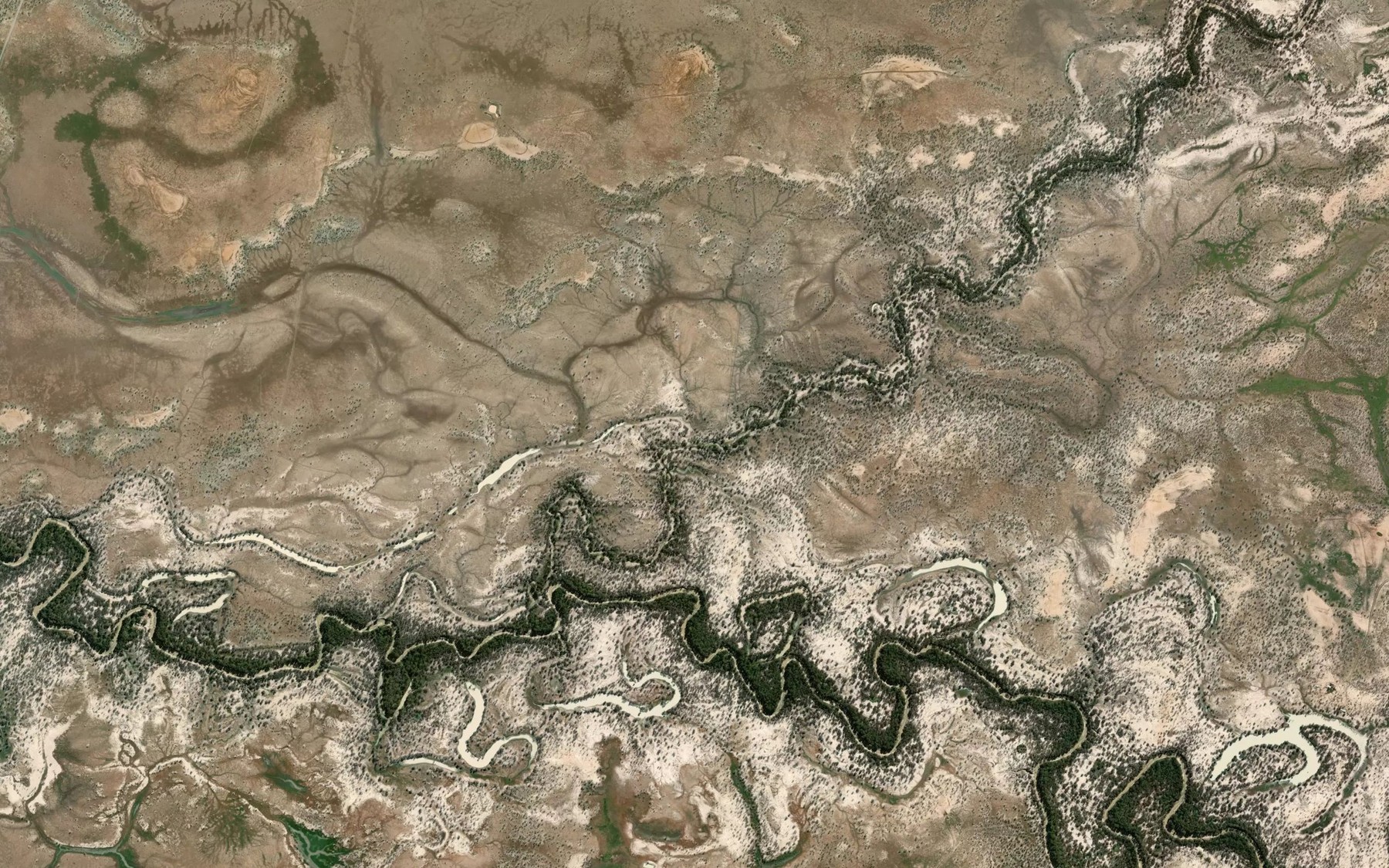 Satellite map of the Bokhara River