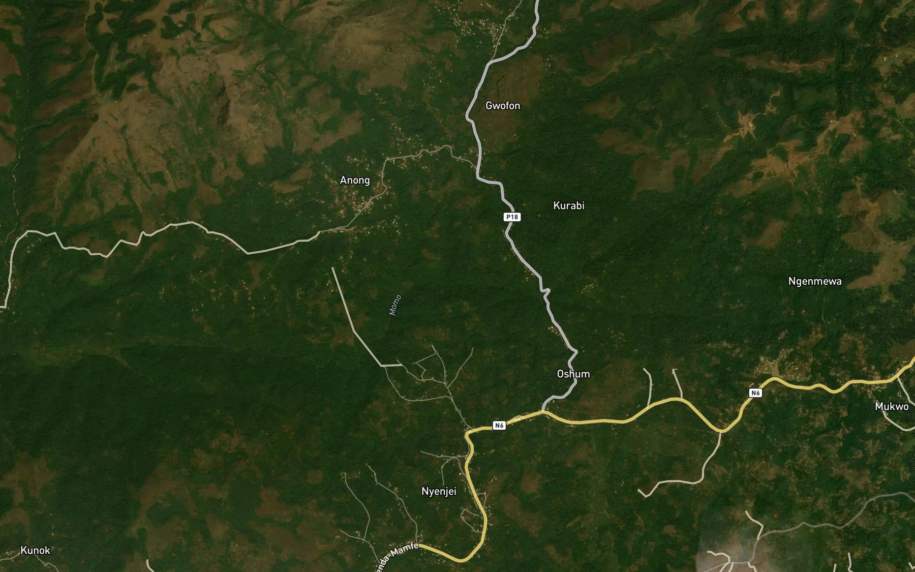 Satellite map of the Momom