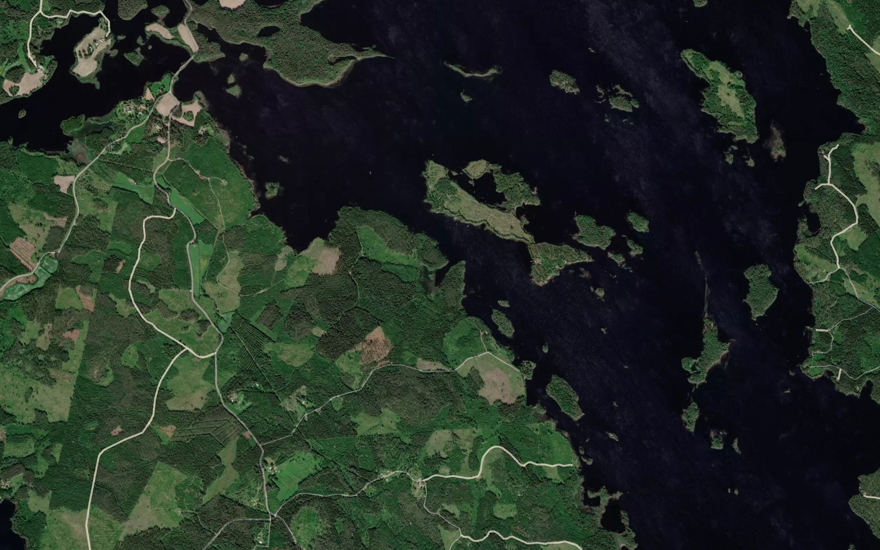 Satellite map of the Ruokolahti