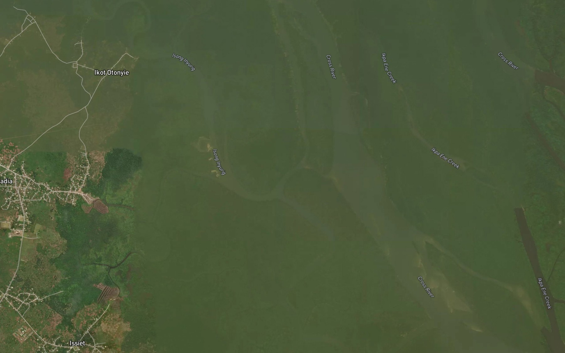 Satellite map of the Isong Inyurig
