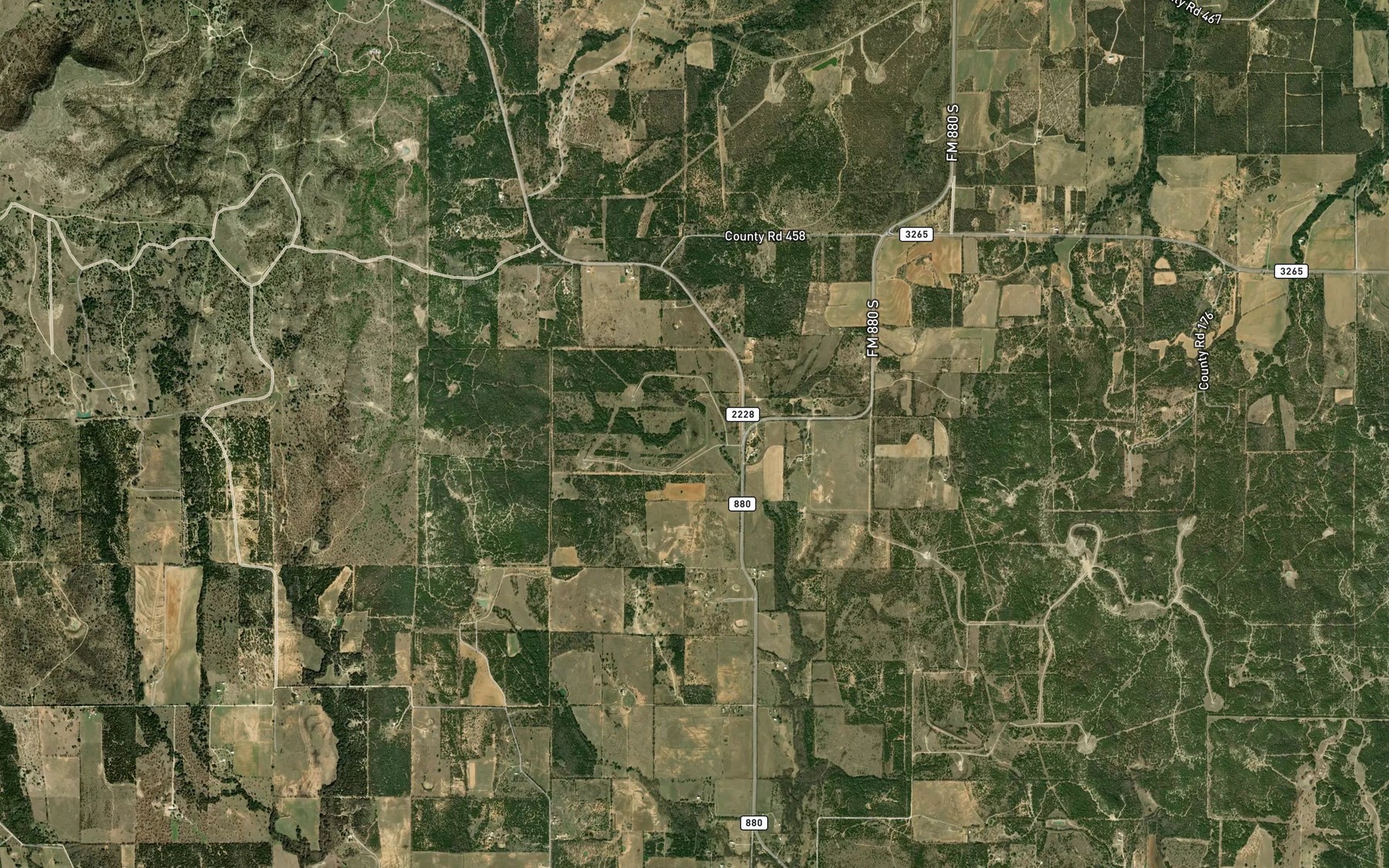 Satellite map of the Soil Conservation Service Site 4 Reservoir