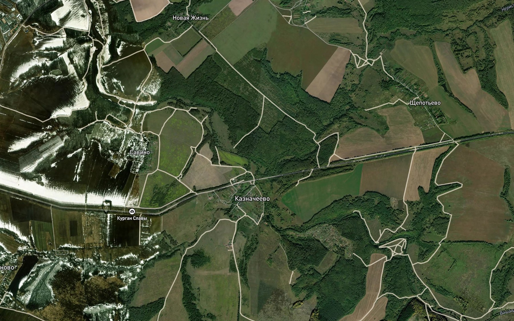 Satellite map of the Neriska