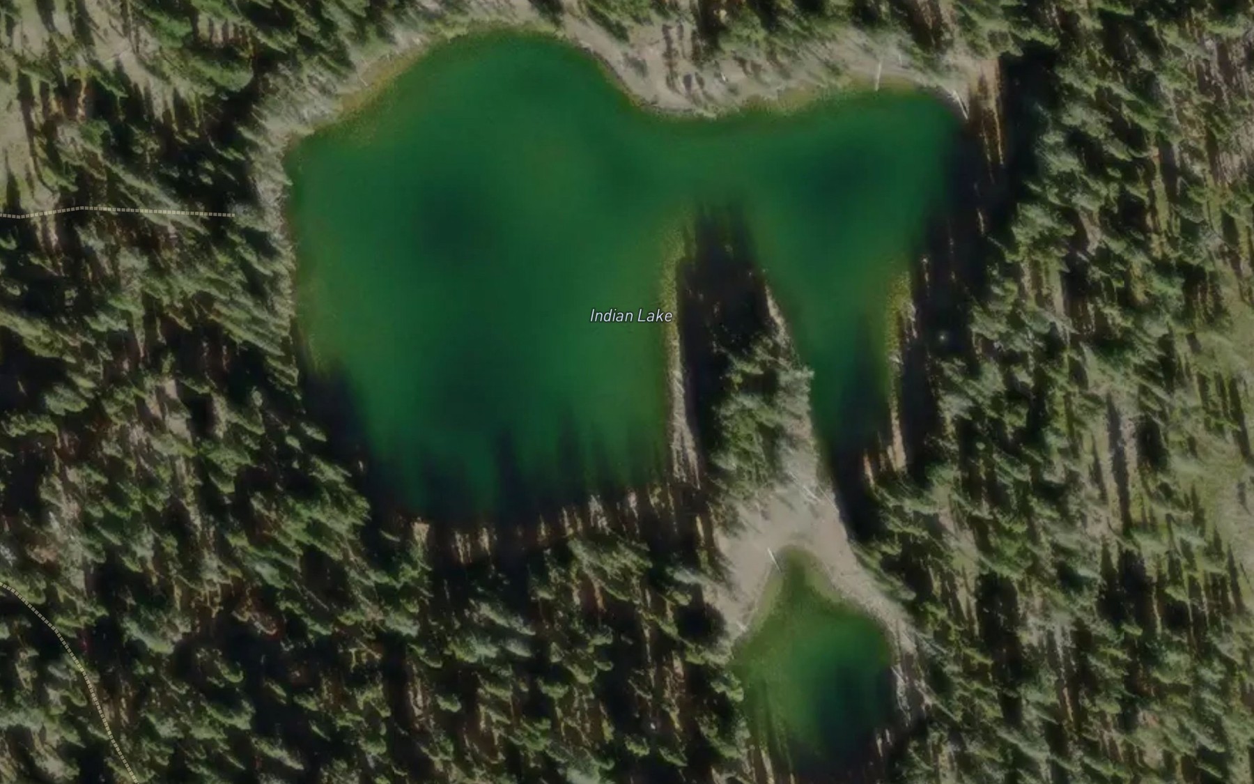 Satellite map of the Indian Lake