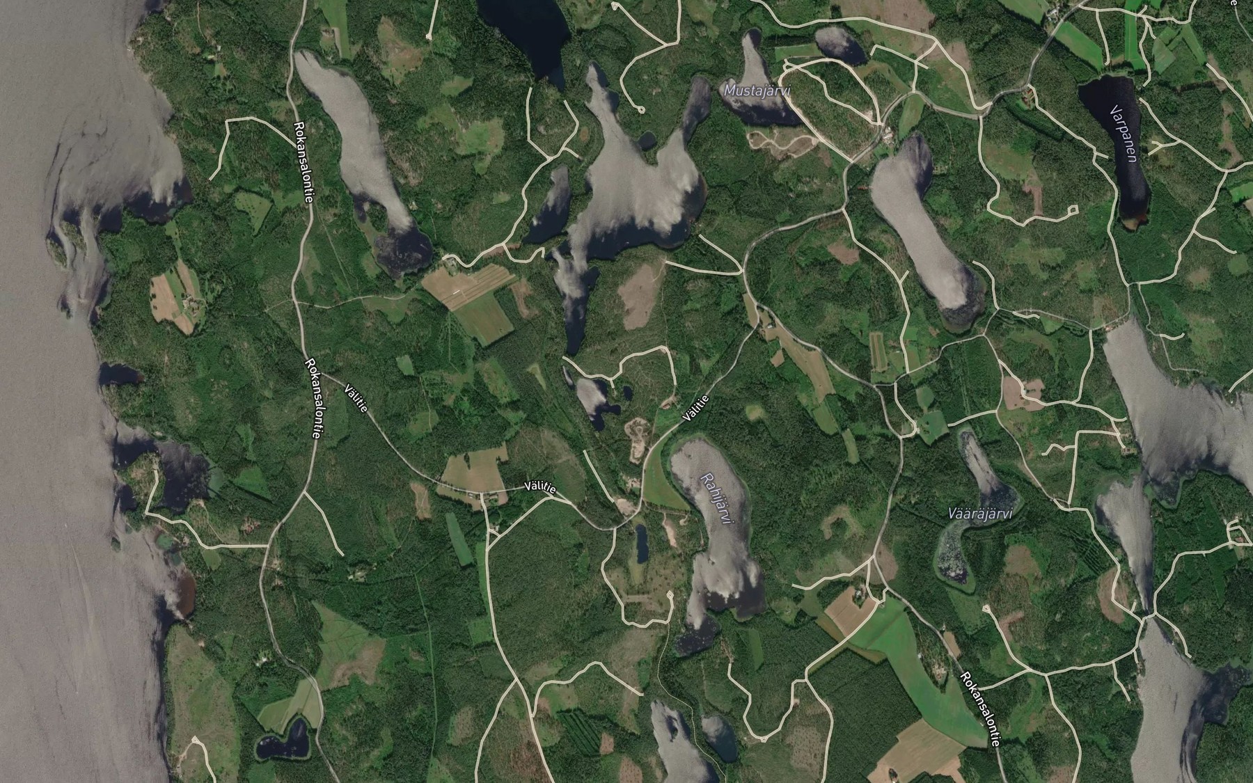 Satellite map of the Lautalampi