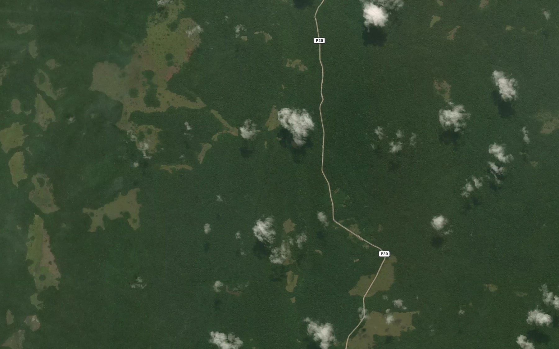 Satellite map of the Okesse Boumbou