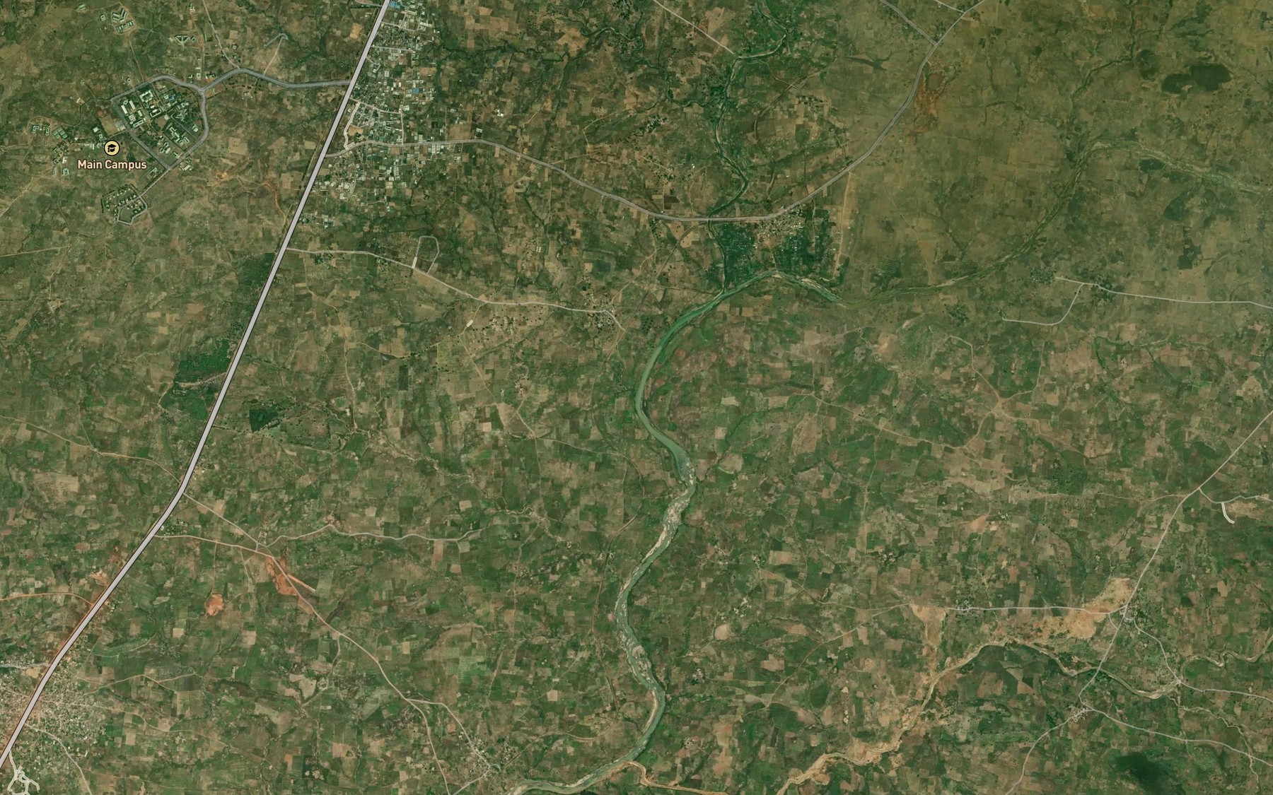 Satellite map of the River Nakwo