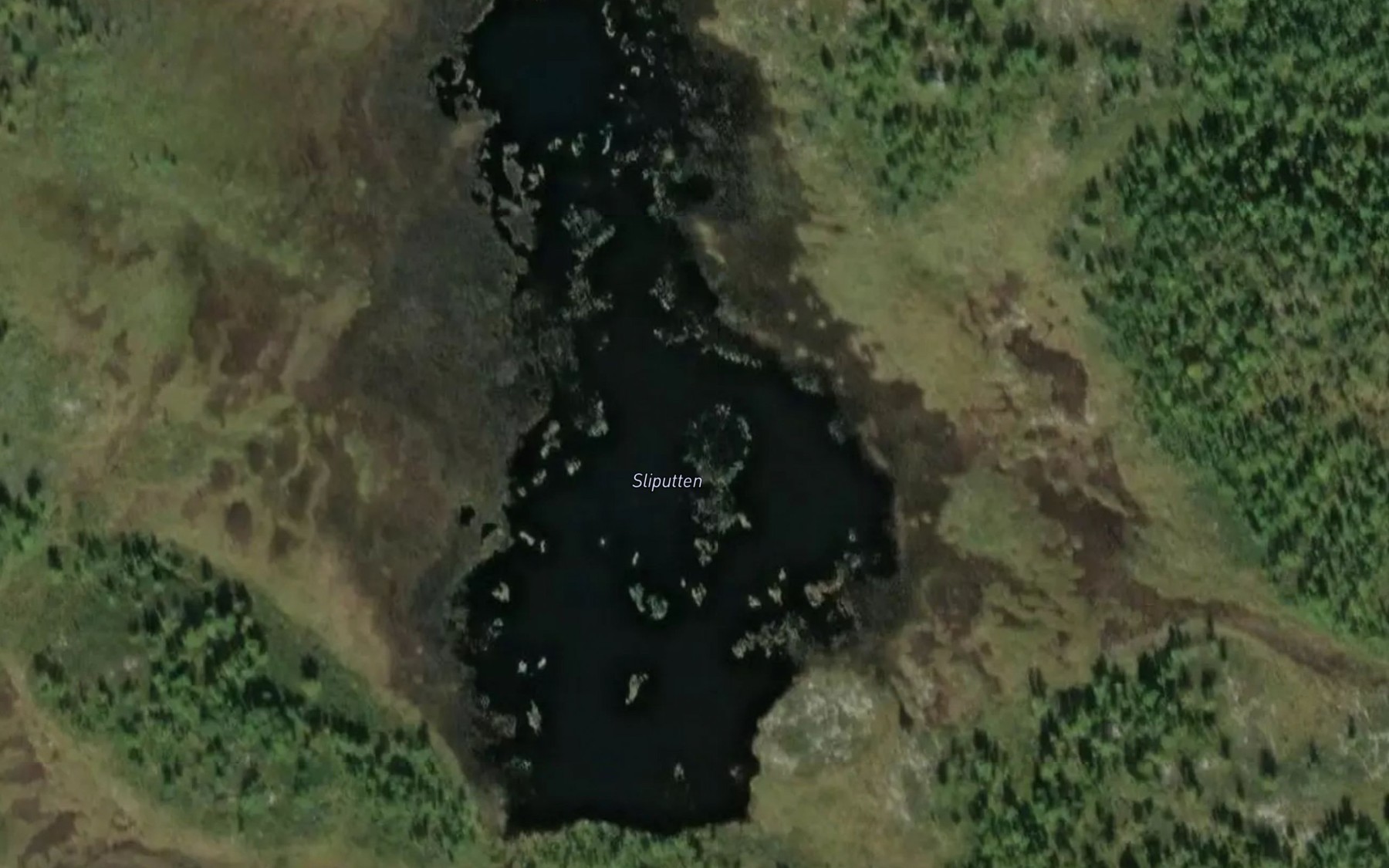 Satellite map of the Sliputten