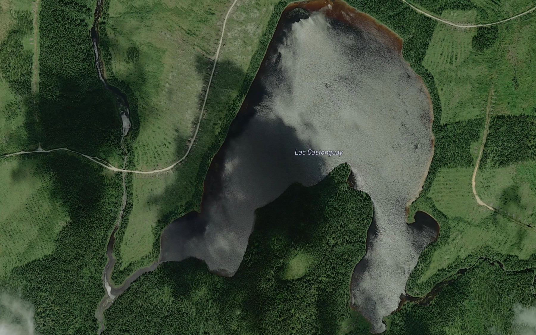 Satellite map of the Lac Gastonguay