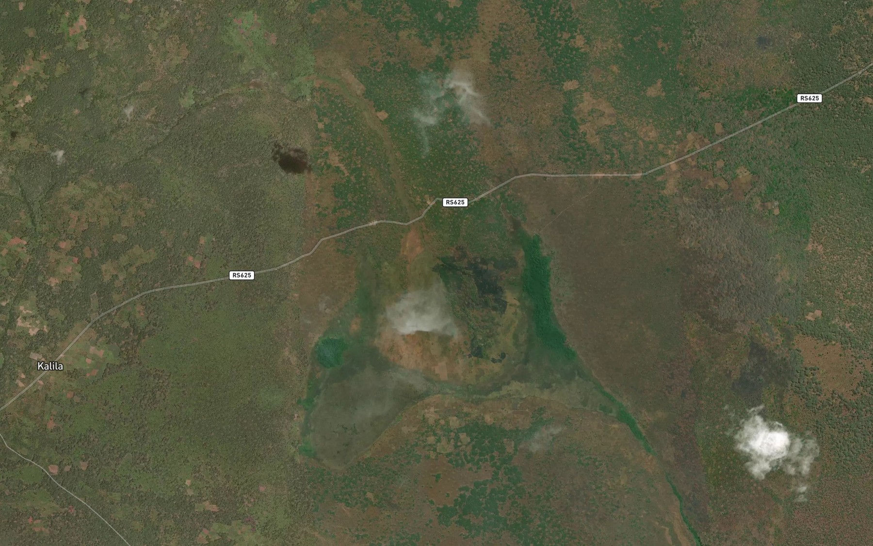 Satellite map of the Kibambala