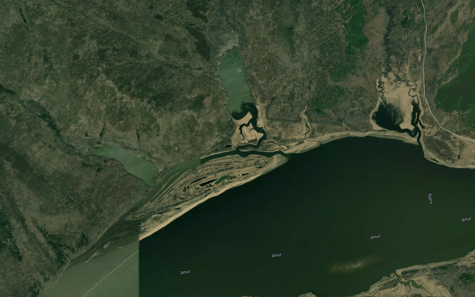 Satellite map of the Bol'shoy Gayter