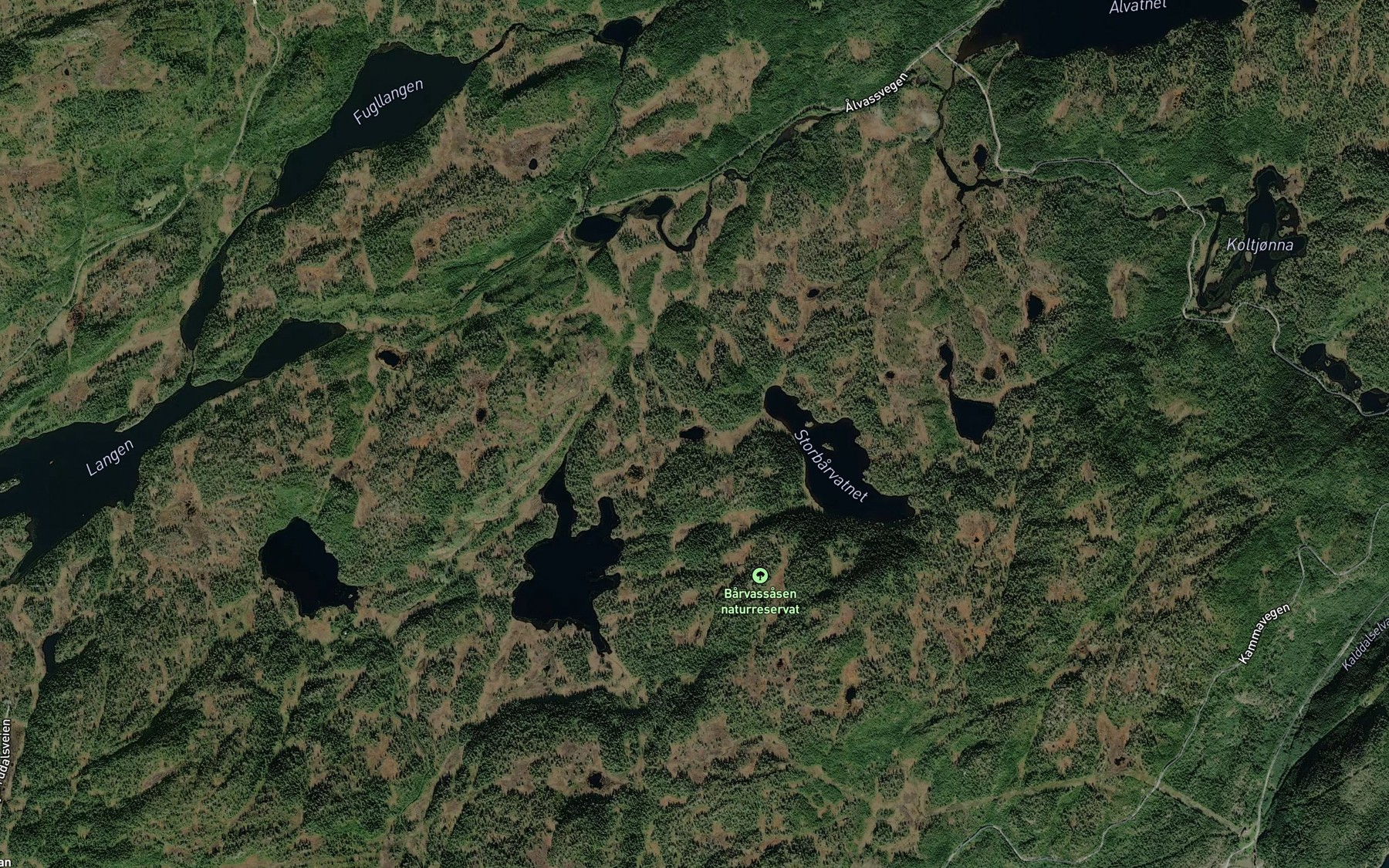 Satellite map of the Kasserollen