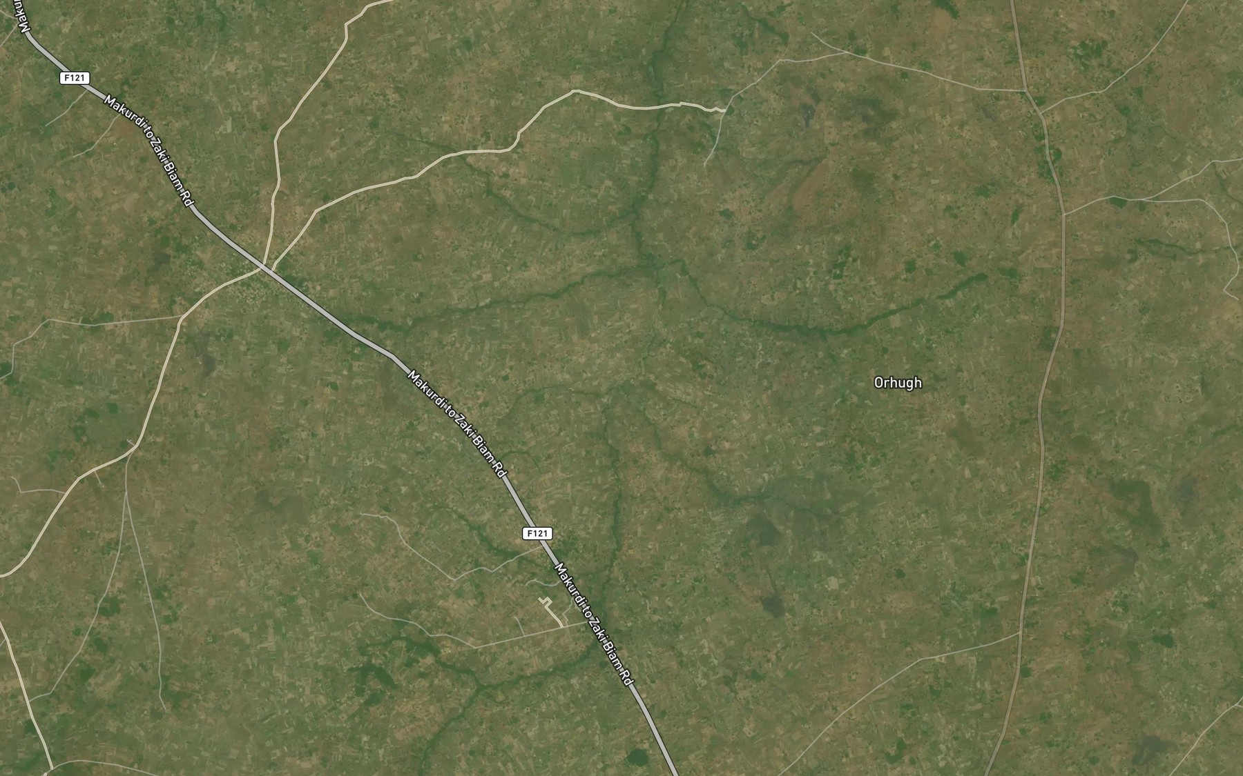 Satellite map of the Gagambe