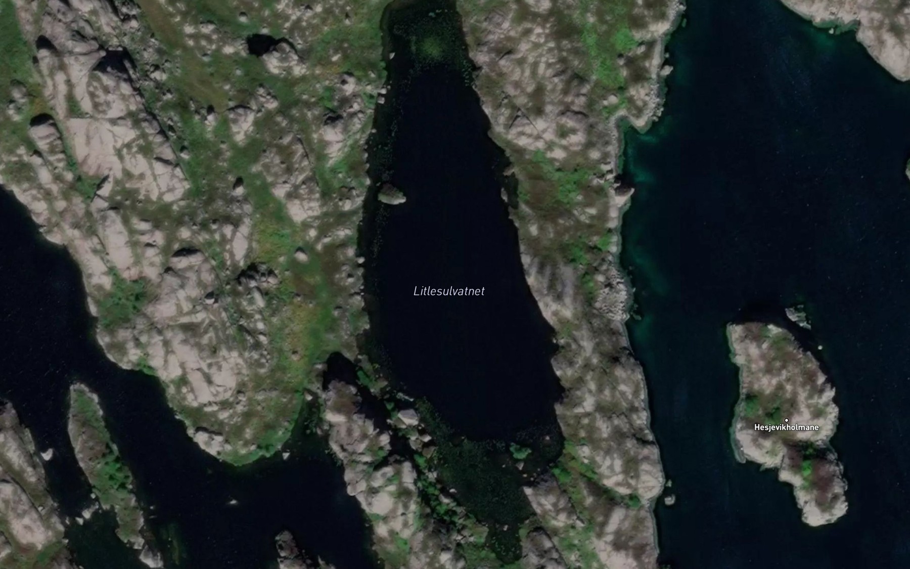 Satellite map of the Litlesulvatnet
