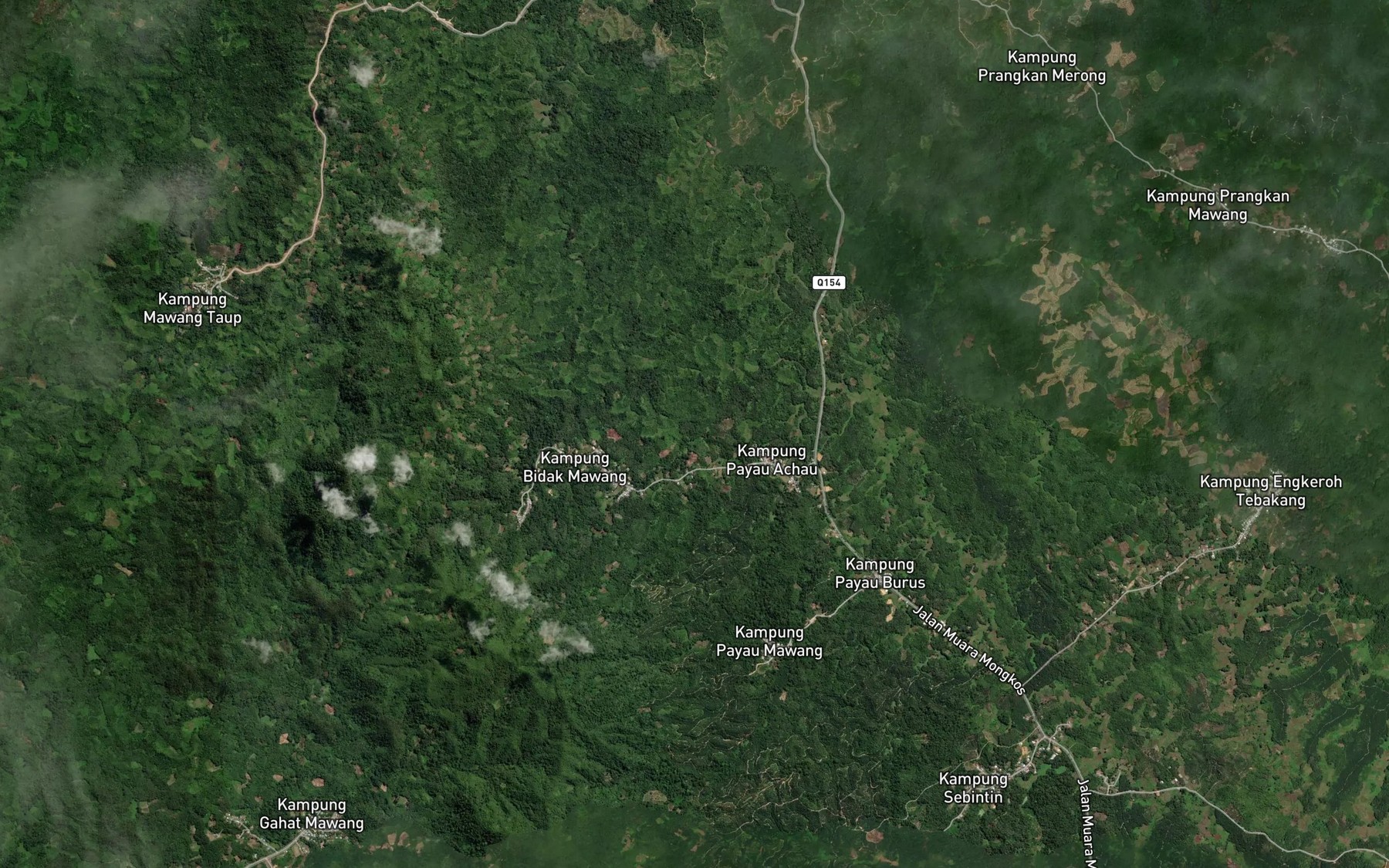Satellite map of the Sungai Sibuk