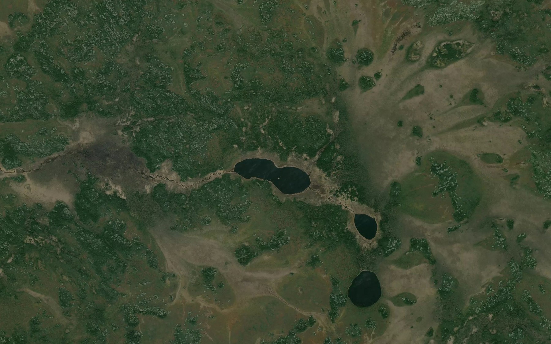 Satellite map of the Scotten Lake