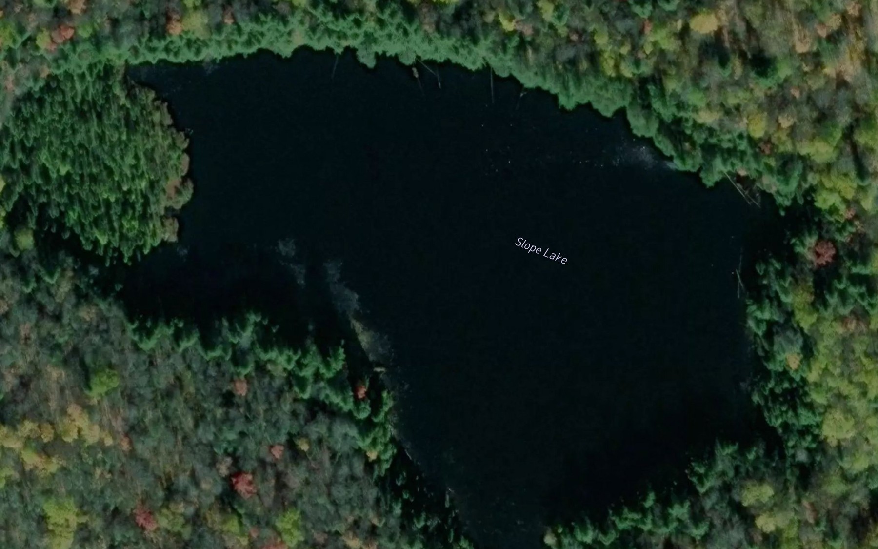 Satellite map of the Slope Lake