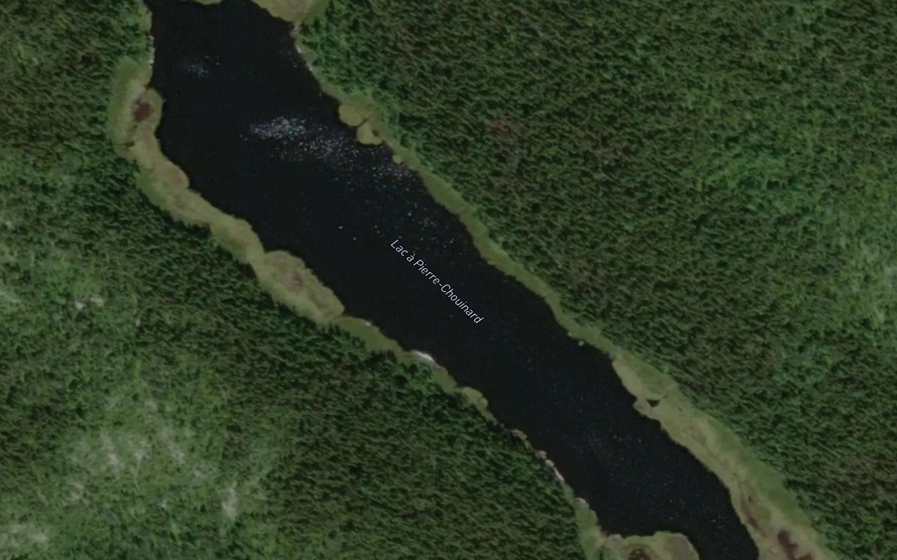 Satellite map of the Lac a Pierre-Chouinard