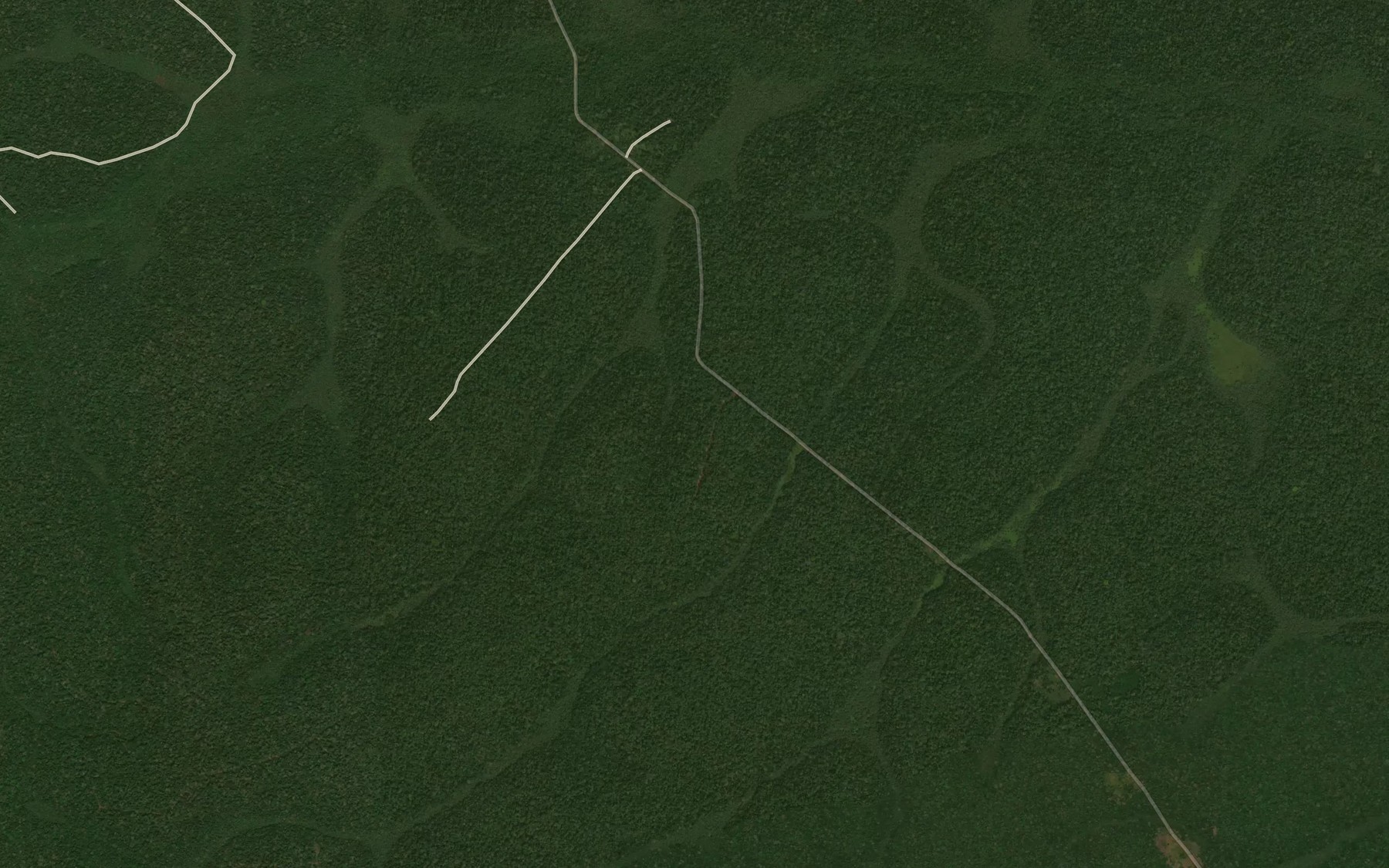 Satellite map of the Ateketeke