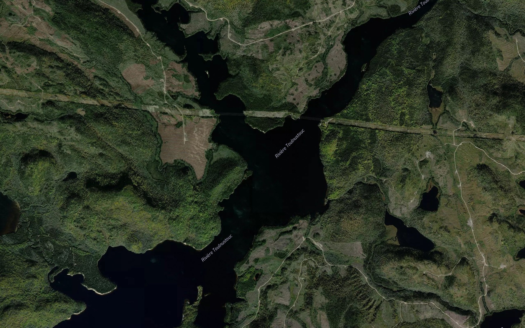 Satellite map of the Ruisseau Noir