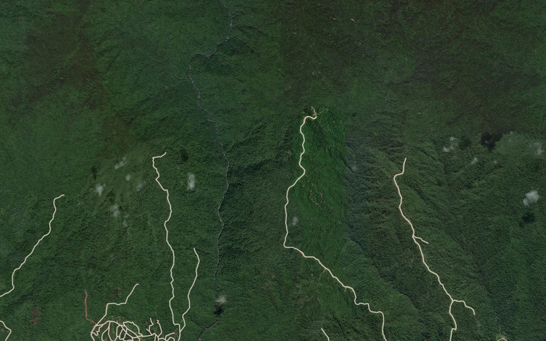 Satellite map of the Kusup Creek