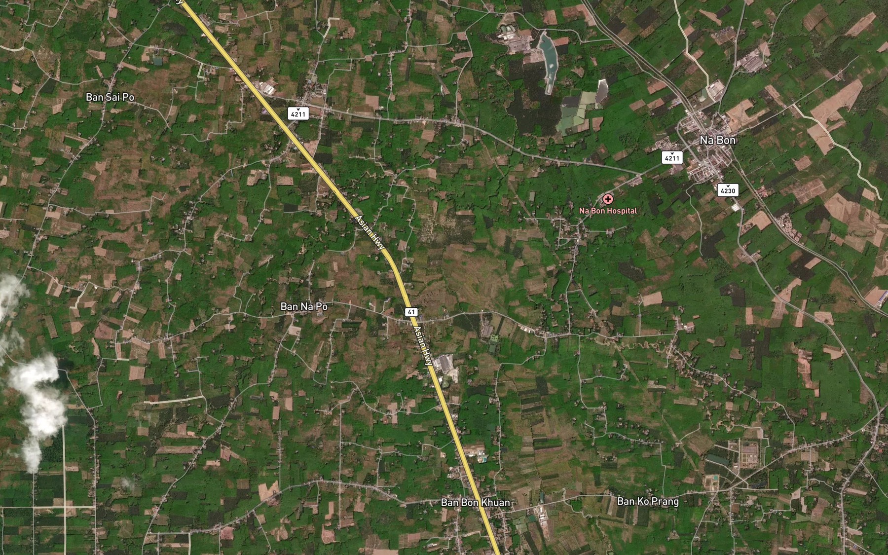 Satellite map of the Khlong O