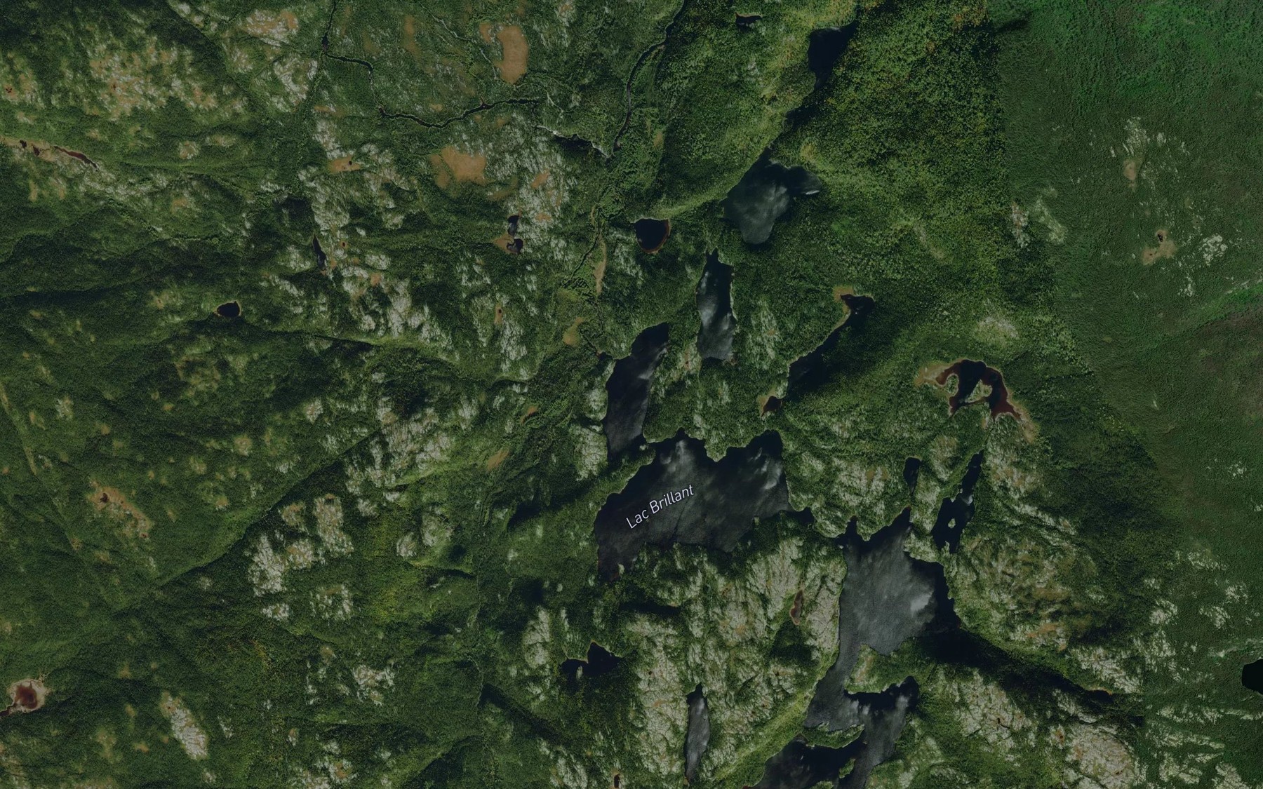 Satellite map of the Lac Britte