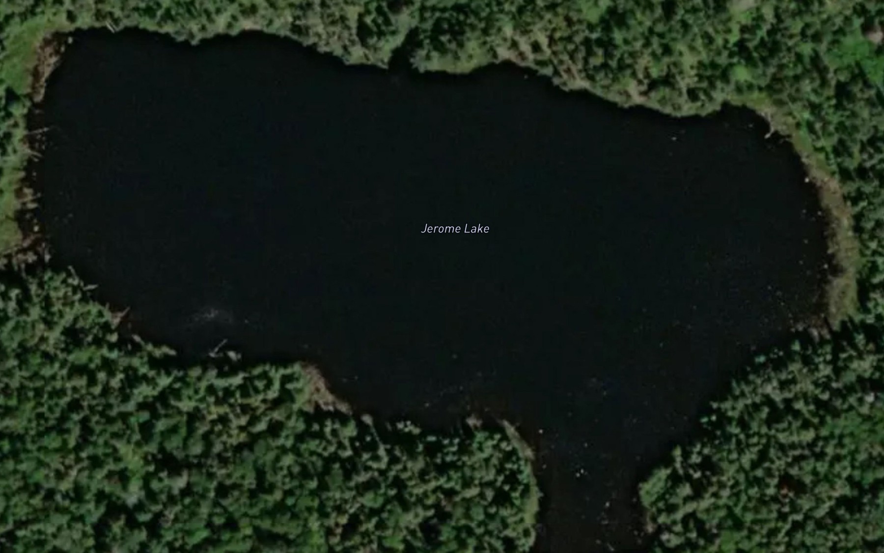 Satellite map of the Jerome Lake