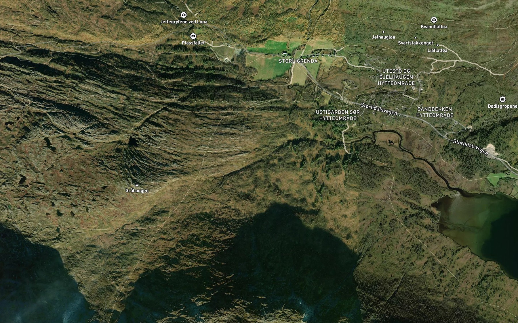 Satellite map of the Slobekken